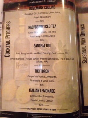 Menu photo 7 The Wood Restaurant and Lounge Canmore, AB Menu photo 7 The Wood Restaurant and Lounge Canmore, AB