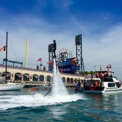 Xtreme Xcursions SF - Flyboarding at the SF Giants home opener!