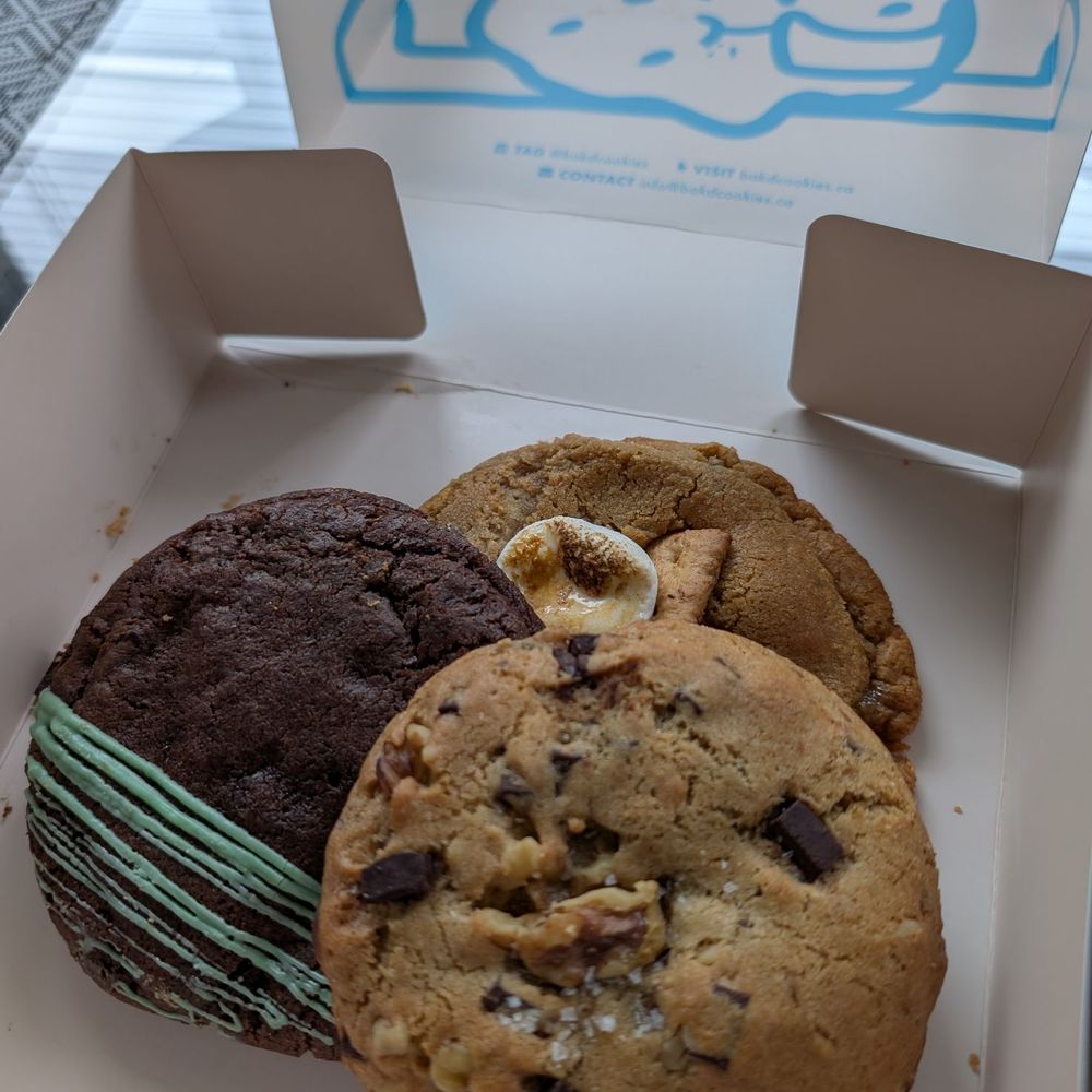 BAK’D Cookies - The OG / Dubai Pistachio Chocolate/ Gimme S'More - Desserts Near Me - New Westminster, British Columbia BAK’D Cookies - The OG / Dubai Pistachio Chocolate/ Gimme S'More - Desserts Near Me - New Westminster, British Columbia