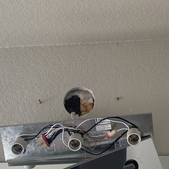 Wagner Electric Company - No junction box, hung light fixture with only drywall screws - Electricians Near Me - Greeley, Colorado Wagner Electric Company - No junction box, hung light fixture with only drywall screws - Electricians Near Me - Greeley, Colorado
