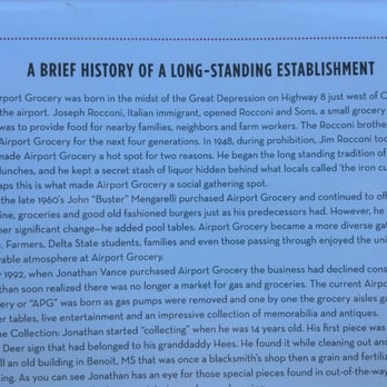 Airport Grocery - restaurant story, p.1 - American Near Me - Cleveland, Mississippi Airport Grocery - restaurant story, p.1 - American Near Me - Cleveland, Mississippi