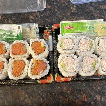 Sushi in the Box - Spicy tuna and California roll - Sushi Bars Near Me - Arcadia, California