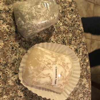 Kogetsu-do - White mochi with smooth red bean paste & white mochi with Apple cinnamon filling-yum! - Shaved Ice Near Me - Fresno, California