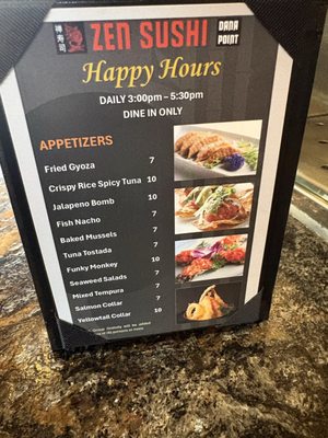 Menu photo 3 Zen Sushi Dana Point Dana Point, CA