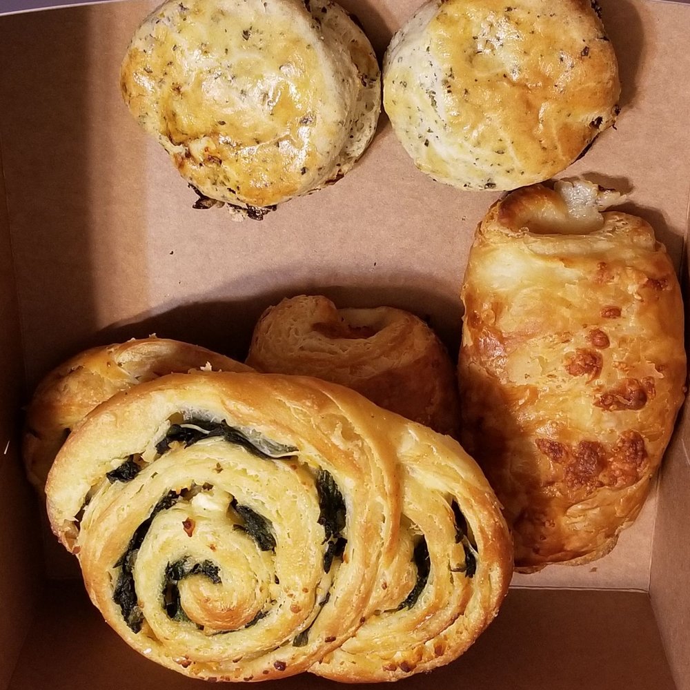 Reiter's Bakery - Sundried Tomato and Basil Scones, Feta and Cheese Croissant, and Ham & Cheese Croissant. - Coffee & Tea Near Me - Red Bluff, California Reiter's Bakery - Sundried Tomato and Basil Scones, Feta and Cheese Croissant, and Ham & Cheese Croissant. - Coffee & Tea Near Me - Red Bluff, California