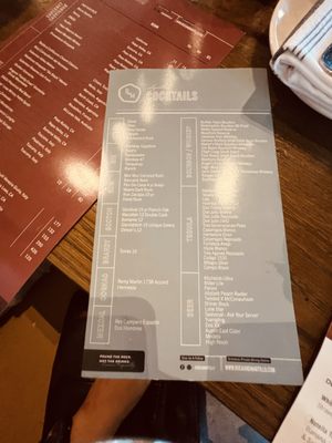 Menu photo 8 Roca & Martillo San Antonio, TX