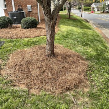 Peoples Lawn Service - a mulch bed in front of a house - Lawn Services Near Me Peoples Lawn Service - a mulch bed in front of a house - Lawn Services Near Me