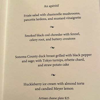 Chez Panisse - Pre fixe menu - New American Near Me - Berkeley, California Chez Panisse - Pre fixe menu - New American Near Me - Berkeley, California