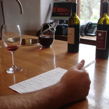 Roblar Winery - the wine in the carafe is a young wine that will be ready by thanksgiving - Wineries Near Me - Santa Ynez, California