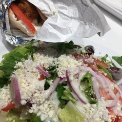 Felafel with salad. Yum!