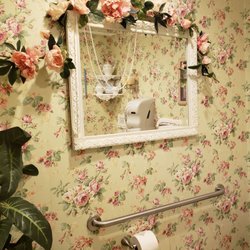 The Secret Garden Tea Café & Gift Shoppe - Left Bathroom June 2023