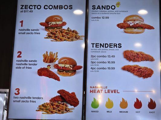 Menu photo 5 Zecto Hot Chicken Fullerton, CA