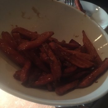 Bourbon's Kitchen & Cocktails - 1/2 a bowl of sweet potato fries and candies maple bacon: wow wow wow I can't stop eating them! Sorry for the dark pic..... - Cocktail Bars Near Me - Framingham, Massachusetts Bourbon's Kitchen & Cocktails - 1/2 a bowl of sweet potato fries and candies maple bacon: wow wow wow I can't stop eating them! Sorry for the dark pic..... - Cocktail Bars Near Me - Framingham, Massachusetts