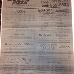 Scotty's Pizza - Menu