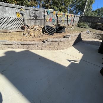 Flores Landscaping - Rearing wall!! - Landscaping Near Me