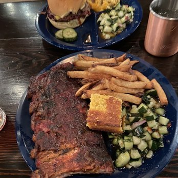 Dinosaur Bar-B-Que - BBQ Pork Ribs BBS Brisket Sandwich (2 Sides) BBQ Pork Ribs - Barbeque Near Me - Troy, New York Dinosaur Bar-B-Que - BBQ Pork Ribs BBS Brisket Sandwich (2 Sides) BBQ Pork Ribs - Barbeque Near Me - Troy, New York