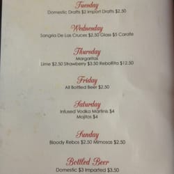 Rebos - Love or hate the you can't argue with these drink specials!