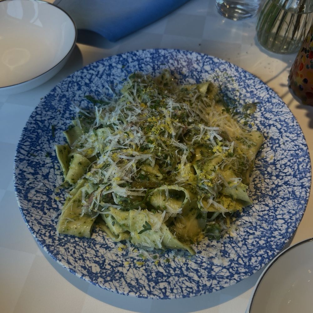 Borage - Pesto & Pancetta Pappardelle Pasta - Breakfast & Brunch Near Me - Indianapolis, Indiana