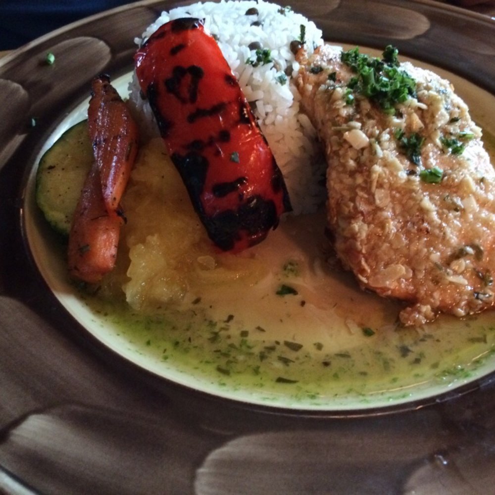 Fiddle River Restaurant - The salmon. - Seafood Near Me - Jasper, Alberta