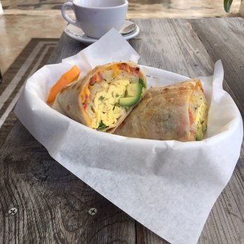 Basecamp Dinette - breakfast burrito with avocado (+$1) - yummy! - Coffee & Tea Near Me - Burbank, California