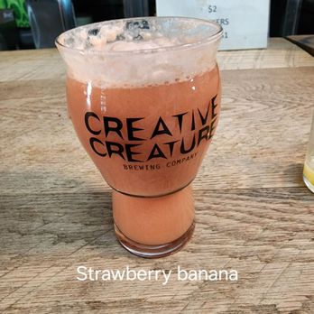 Creative Creature Brewing - Strawberry Banana smoothie beer - Breweries Near Me - San Marcos, California