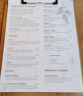Menu photo 4 Café Freda Hamburg, HH