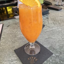 Fabulous version of a Hurricane with fresh fruit Fabulous version of a Hurricane with fresh fruit