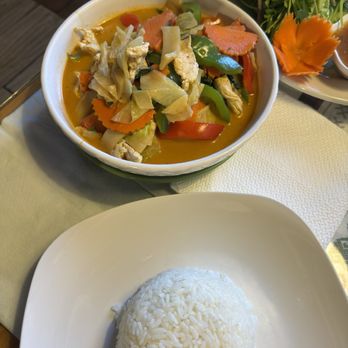 Savanh of Laos - Red Curry with Jasmine Rice - Laotian Near Me - Seminole, Florida