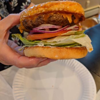 The Barn Door Eatery - Regular cheeseburger.... Whoa buddy! - Burgers Near Me - Ketchikan, Alaska The Barn Door Eatery - Regular cheeseburger.... Whoa buddy! - Burgers Near Me - Ketchikan, Alaska