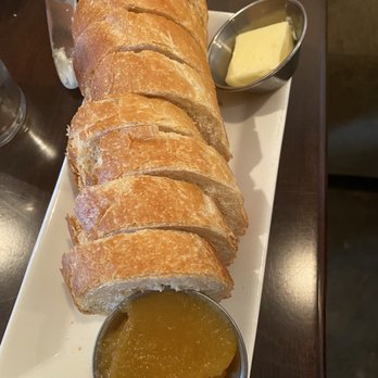 Orsay - Bread, butter & seasonal peach jam - French Near Me - Jacksonville, Florida Orsay - Bread, butter & seasonal peach jam - French Near Me - Jacksonville, Florida