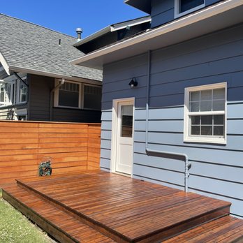 Exterior Wood Care - Back deck after restoration - Pressure Washers Near Me - Bellevue, Washington Exterior Wood Care - Back deck after restoration - Pressure Washers Near Me - Bellevue, Washington