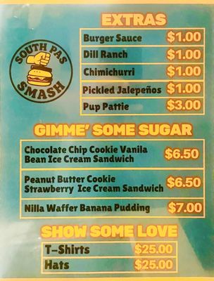 Menu photo 1 South Pas Smash South Pasadena, CA