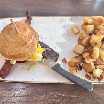 First Watch - Maple Bacon Croissant Sandwich - Breakfast & Brunch Near Me - Rogers, Arkansas