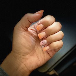 Ombré with foil. Ready for Easter!