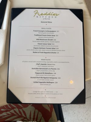 Menu photo 1 Freddie's Kitchen at the Cole Palm Springs, CA Menu photo 1 Freddie's Kitchen at the Cole Palm Springs, CA