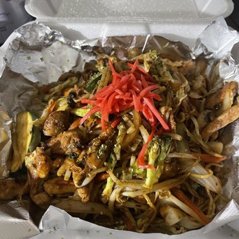Cafe Oriental - Yaki soba noodles. Fantastic flavor! One of our favorites!! - Asian Fusion Near Me - Miami, Florida