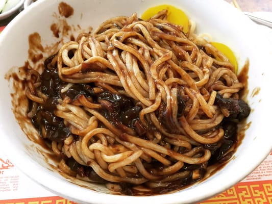 Photo of China Way Restaurant - Santa Clara, CA, US. Jajjangmyun, when mixed...love the noodle, thick and chewy.