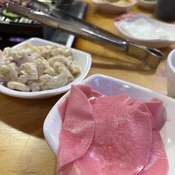 Moon BBQ 2 - Pasta salad, pickled radish - Korean Near Me - Los Angeles, California