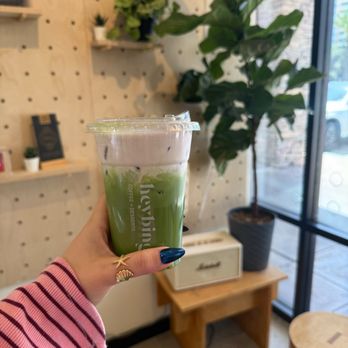 Heybings Desserts & Coffee - Ube Matcha - Desserts Near Me - Irvine, California Heybings Desserts & Coffee - Ube Matcha - Desserts Near Me - Irvine, California