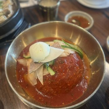Sambong Naengmyun - Spicy cold noodle - Korean Near Me - Duluth, Georgia