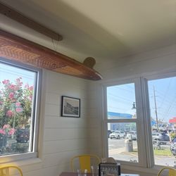 Seating area. Cool. Nice corner windows for staring outward and disassociating. I did both those things while sipping on local kombucha.