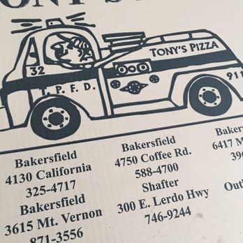 Tony's Pizza - Used to be good. - Pizza Near Me - Bakersfield, California Tony's Pizza - Used to be good. - Pizza Near Me - Bakersfield, California
