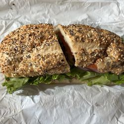 Bagel Street Cafe - Tuna salad sandwich with combo bread while