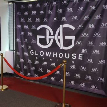 GlowHouse Gaming - Really cool step and repeat wall for photo taking. - Venues & Event Spaces Near Me - Santa Clarita, California