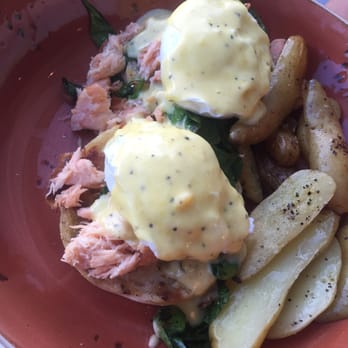 Grill & Vine - Salmon and eggs Benedict - Salad Near Me - Denver, Colorado Grill & Vine - Salmon and eggs Benedict - Salad Near Me - Denver, Colorado