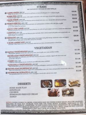Menu photo 2 Los Hermanos Cantina Colonial Beach, VA