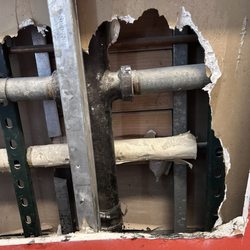 Burly Reliable Home Improvement - Crossed Ty for double sink line