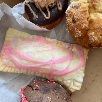 Three Wishes Bakery - Does NOT do this place justice. These remain after inhaling the first several donuts. - Bakeries Near Me - Johnston , Rhode Island