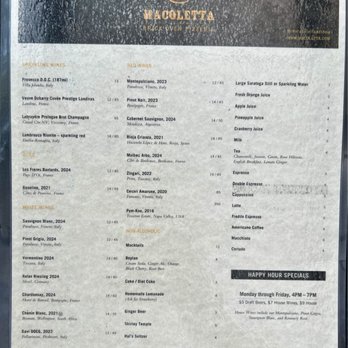 Macoletta - Menu - Italian Near Me - Astoria, New York