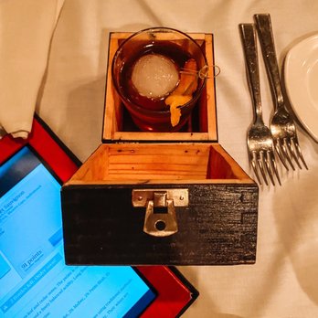 Bascom's Chop House - Smoking Old Rum Old Fashioned - Steakhouses Near Me - Clearwater, Florida